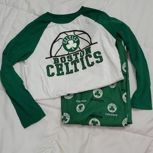 Boston Celtics Boys pj's sz 8